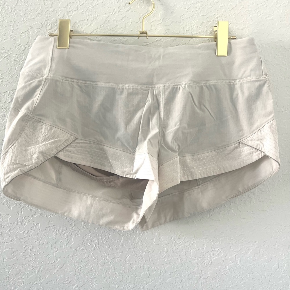 Lululemon white shorts - striped size 10